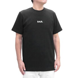 【30日(木)ポイント10倍】ボーラー BALR. (B1112.1051 JET BLACK) 22awQ-Series Straight T-Shirt ブラック メンズ トップス 半袖 Tシャツ