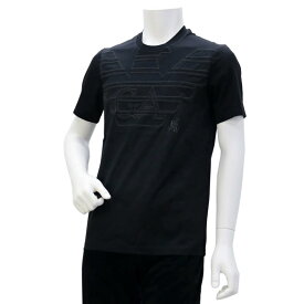 【在庫処分セール】エンポリオアルマーニ EMPORIO ARMANI (6G1TP9 1JTUZ F061 NRO.AQUILA.G) 19aw ブラック メンズ トップス Tシャツ