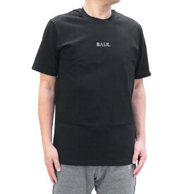 【4日(火)20時よりP10倍】ボーラー BALR.(B10003 BLACK) 23SS ブラック BL Classic Straight T-Shirtメンズ トップス 半袖 Tシャツ