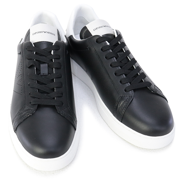 【楽天市場】エンポリオアルマーニ EMPORIO ARMANI 靴 メンズ スニーカー ブラック×ホワイト(X4X316 XF527 N642  BLACK+OPT.WHITE): FONTANA（フォンターナ）