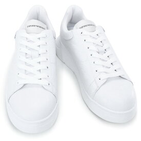 エンポリオアルマーニ EMPORIO ARMANI (X4X264 XF768 00001 WHITE) 2023AW 新作 ホワイト 靴 メンズ スニーカー