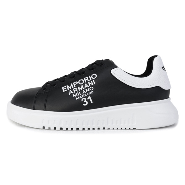 エンポリオアルマーニ EMPORIO ARMANI 靴 メンズ スニーカー ブラック×ホワイト (X4X264 XM552 N300  BLACK/MILANO+WHITE) | FONTANA（フォンターナ）
