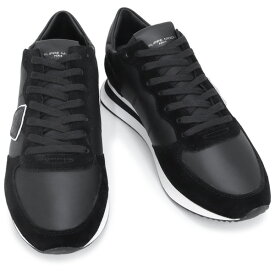 訳あり フィリップモデル PHILIPPE MODEL PARIS (TZLU 6004 BASIC VEAU M NOIR) 23SS ブラック TRPX LOW MAN メンズ 靴 スニーカー