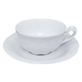 Koniglich Tettau (ケーニックリッヒ テッタウ) (K-0009 RUBIN WH)ホワイト ティーカップ＆ソーサー ドイツ生まれの白い食器