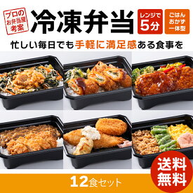 【夏休みセールポイント10倍】【レンジで簡単】冷凍弁当 12食選べるおかず ご飯付 ごはん付 豚キムチ チキンロール 鶏天 カツカレー 海苔弁当 三色弁当 弁当セット 冷凍食品 国産 夜ご飯 昼ごはん お弁当 冷凍セット 仕送り 宅配弁当 高齢者 時短 詰め合わせ 食事
