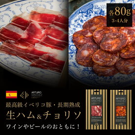 他では味わえない美味しさ 高級 イベリコ豚 生ハム サラミ 切り落とし セット 80g×2種 純血 チョリソ 食べ比べ ギフト プロシュート スライス ハモン イベリコ ベジョータ 希少 最高級 熟成肉 豚肉 スペイン 60ヶ月熟成 原木 職人手切り 新生活 母の日 プレゼント the story