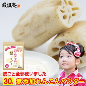 れんこんパウダー レンコンパウダー 蓮根パウダー れんこん 粉末 蓮根 国産 蓮根粉 れんこん粉 レンコン粉 無添加 花粉症 アレルギー 対策 レシピ 送料無料 お試し 30g