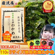 【セール限定価格&数量限定品_無くなり次第終了品】乾燥わかめ 徳島県産 カットわかめ 送料無料 110g セ…