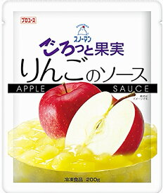 「在庫限定」【冷凍】スノーマン ごろっと果実 りんごのソース 200g　林檎ソース、キューピー、スイーツ、デザート、かけソース、トッピングソース等