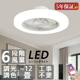 シーリングファン サーキュレーター シーリングライト DC シーリングファン 軽量 薄型 ファン付き LED 扇風機 小型 調光調色 北欧 リモコン 脱衣所 寝室 部屋 洋室 和室 省エネ リビング プレゼント シーリングファンライト