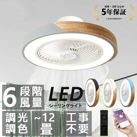 LEDシーリングライト おしゃれ シーリングファンライト シーリングファン 調光調色タイプ ファン付き照明 風量調節 リモコン付き 照明器具 天井照明 高輝度 省エネ 常夜灯モード 家庭用 子供部屋 書斎 省エネ 5年保証