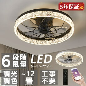 シーリングファンライト シーリングファン led 6畳 8畳 12畳 15畳 調光調色 おしゃれ 北欧 シーリングライト ファン付き照明 寝室 照明器具 天井照明 扇風機 サーキュレーター プレゼント オシャレ 5年保証