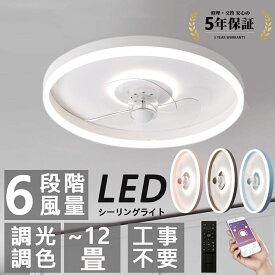シーリングファンライト LED 北欧 シーリングファン おしゃれ 6畳 8畳 調光調色 APP対応 ファン付き照明 6段階調節 扇風機 led 天井 軽量 シーリングライト ファン正逆回転 タイマー機能 節電 省エネ 寝室 和室 天井照明 空気循環 扇風機 led 天井