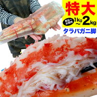 【年末指定は備考欄で受付中】【特大】タラバガニ 脚 選べる 総重量 1kg 2kg 前後 たらば タラバ カニ 蟹…
