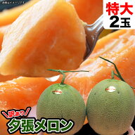 【楽天スーパーSALE】【2026年収穫予約】特大 夕張メロン 訳あり 2玉で約4kg（1玉あたり約2kg）［メロン …