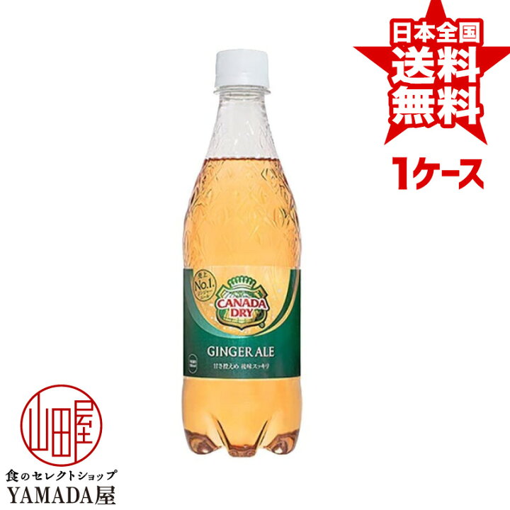 最新人気 カナダドライ ジンジャーエール 500ml 24本入1ケース 炭酸飲料 Pet ペットボトル コカ コーラ社 メーカー直送 送料無料 Shipsctc Org