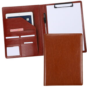 【本革とPUレザーから選べる】バインダー A4書類対応 ペンホルダー付き 多機能 ビジネス用 書類整理 手帳型 二つ折り メンズ レディース ケース 折りたたみ 新生活 現場 営業