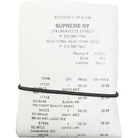 SUPREME シュプリーム ×MM6 Maison Margiela 24SS Receipt Wallet White 財布 白 Size 【フリー】 【新古品・未使用品】 20793011