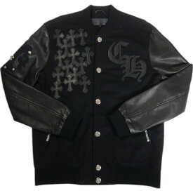 CHROME HEARTS クロム・ハーツ LETTERMAN JKT BLACK ジャケット 黒 Size 【XL】 【新古品・未使用品】 20839492