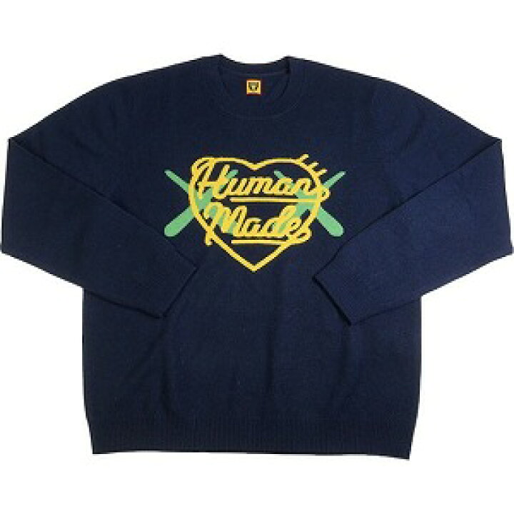 楽天市場】HUMAN MADE ヒューマンメイド ×KAWS 23AW KAWS MADE KNIT 