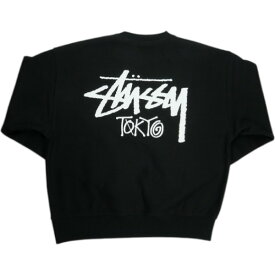 STUSSY ステューシー STOCK TOKYO CREW BLACK 東京限定クルーネックスウェット 黒 Size 【L】 【中古品-良い】 20837863