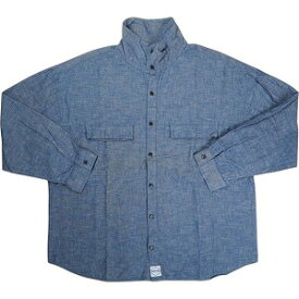 TENDERLOIN テンダーロイン HIGH NECK CHAMBRAY SHT BLUE 長袖シャツ 青 Size 【L】 【中古品-良い】 20822864