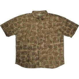 TENDERLOIN テンダーロイン COTTON SHT PRINT AS S/S BROWN 半袖シャツ 茶 Size 【L】 【中古品-良い】 20822865