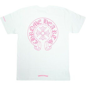 CHROME HEARTS クロム・ハーツ HORSESHOE S/S TEE WHITE/PINK Tシャツ 白 Size 【XL】 【新古品・未使用品】 20838290