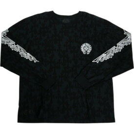 CHROME HEARTS クロム・ハーツ W/BLACK CEMRTY PRINT LS T-SHIRT BLACK ロンT 黒 Size 【XXL】 【新古品・未使用品】 20837730