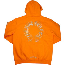 CHROME HEARTS クロム・ハーツ MIAMI EXLUSIVE HORSESHOE HOODIE ORANGE マイアミ限定パーカー オレンジ Size 【M】 【新古品・未使用品】 20837674