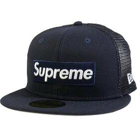 SUPREME シュプリーム 23SS Box Logo Mesh Back New Era Navy ニューエラキャップ 紺 Size 【7　5/8(L)】 【新古品・未使用品】 20819151