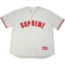 SUPREME シュプリーム 24SS Ultrasuede Mesh Baseball Jersey Grey ベースボールジャージ 灰 Size 【L】 【新古品・未使用品】 20819022