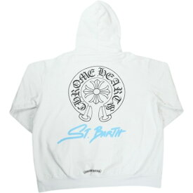 CHROME HEARTS クロム・ハーツ ST BARTH SWTSHRT PLVR LTD セントバース限定 プリントロゴ プルオーバーパーカー 白 Size 【XL】 【中古品-非常に良い】 20838167