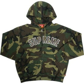 SUPREME シュプリーム ×b.b. Simon 25SS Zip Up Hooded Sweatshirt Woodland Camo パーカー 緑 Size 【M】 【中古品-ほぼ新品】 20820466