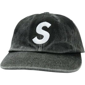 SUPREME シュプリーム 25FW Pigment Coated Canvas S Logo 6-Panel Black キャップ 黒 Size 【フリー】 【新古品・未使用品】 20835811