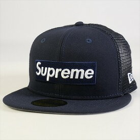 SUPREME シュプリーム 23SS Box Logo Mesh Back New Era ニューエラキャップ 紺 Size 【7　1/4(S)】 【新古品・未使用品】 20763754