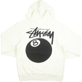 STUSSY ステューシー 24SS 8 BALL HOODIE PIGMENT DYED Natural スウェットパーカー 白 Size 【L】 【新古品・未使用品】 20791196