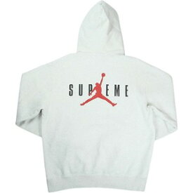 SUPREME シュプリーム ×NIKE Jordan 24AW Hooded Sweatshirt Ash Grey パーカー 薄灰 Size 【M】 【中古品-良い】 20823919