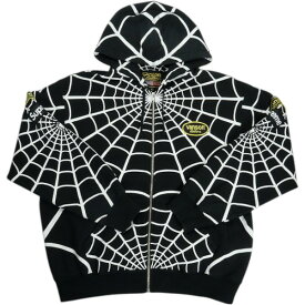 SUPREME シュプリーム ×Vanson Leathers 26SS Spider-Man Zip Up Hooded Sweatshirt Black ジップパーカー 黒 Size 【L】 【新古品・未使用品】 30010196
