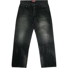 SUPREME シュプリーム 24AW Distressed Loose Fit Selvedge Jean Washed Black デニムパンツ 黒 Size 【W34】 【中古品-良い】 20816597