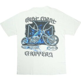 VINTAGE ヴィンテージ West Coast Choppers ウェストコーストチョッパーズ Blue Iron Cross Tee Tシャツ 白 Size 【L相当】 【中古品-良い】 20823185