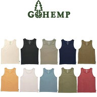 【送料無料】【MEN'S】GOHEMP ゴーヘンプ FINEDAY TANK TOP ファインデイタンクトップ ベーシックなタン…