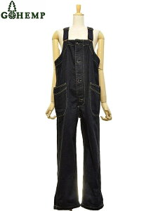 �y���������z�yWOMEN'S�zGOHEMP �i�S�[�w���v�jTUBE VENDOR ALL PANTS (ONE WASH)�`���[�u�x���_�[�I�[�o�[�p���c�@���悢������12oz�̒�ԃf�j�����nHEMP COTTON DENIM���g�p�����I�[�o�[�I�[��