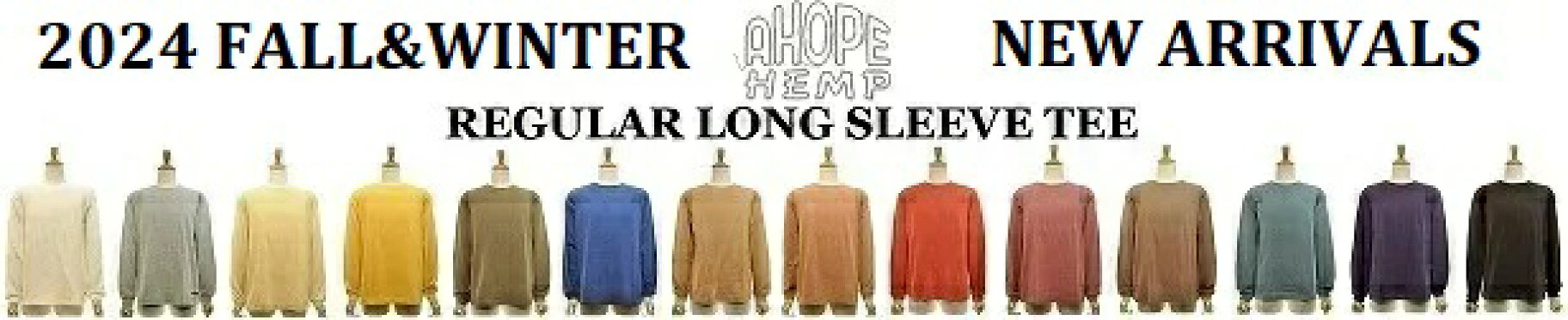 A HOPE HEMP REGULAR LONGSLEEVE TEE　アホープヘンプレギュラーロングスリーブT