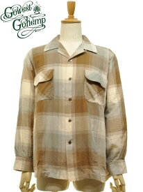 【MEN'S】GOWEST ゴーウェスト OUT OF BORDER SHIRTS アウトオブボーダーシャツ　コットンxリネンxラミーの3者混素材を使用したトラディショナルなオープンカラーシャツ