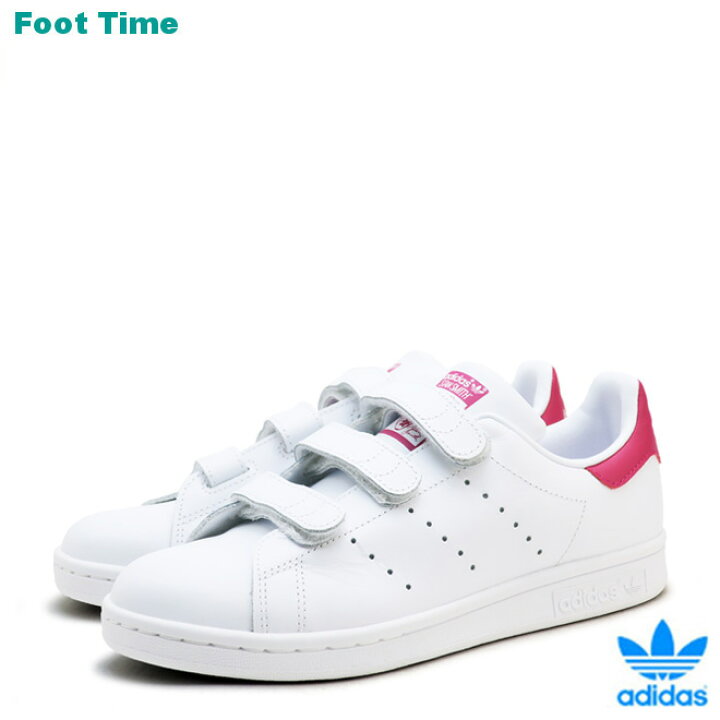 楽天市場 アディダス スタンスミス Cf J Adidas Stan Smith Cf J ホワイト ホワイト ピンク White White Pink Cg3619 レディース ジュニア スニーカー Foot Time