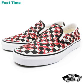 楽天市場 Vans スリッポン 赤 チェッカーの通販