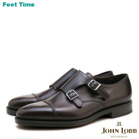 ジョンロブ ウィリアム2 ダブルレザー ダークブラウン JOHN LOBB WILLIAM2 DOUBLE LEATHER DARK BROWN ダブルモンクストラップシューズ イギリス製 DOUBLE MONK STRAP SHOES MADE IN ENGLAND メンズ ビジネス ドレス シューズ