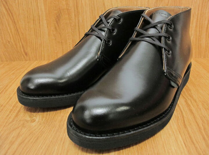 楽天市場 交換送料無料 純正ケア用品2点プレゼント レッドウイング ポストマン チャッカ Redwing 9196 Postman Chukka Black 9196 Foot Time