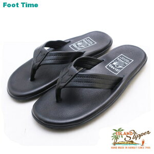 �A�C�����h �X���b�p ���U�[ �g���O �T���_�� ISLAND SLIPPER LEATHER THONG SANDAL �����Y �T���_�� �u���b�N BLACK PB202